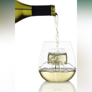 Chevalier stemless aerating wine glasses,‎ set of two (2) great hostess gift
